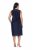 Ulla Popken 847918 Geblümtes Chiffonkleid Dunkelblau - Midikleider - Midikleider in großen Größen
