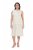 Ulla Popken 847918 Geblümtes Chiffonkleid Wollweiß - Sommerkleider - Große Größen: Leichte Sommerkleider