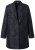 Ulla Popken 848099 Geblümter Jacquardblazer mit verdeckter Knopfleiste Schwarz - Blazer - Blazer für Frauen in Großgrößen