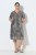 Ulla Popken 848137 Paillettenkleid mit Animal-Print Beige - Abendkleider - Abendkleider für Damen in großen Größen