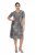 Ulla Popken 848137 Paillettenkleid mit Animal-Print Beige - Abendkleider - Abendkleider für Damen in großen Größen