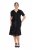 Ulla Popken 848140 Paillettenkleid Schwarz - Abendkleider - Abendkleider für Damen in großen Größen