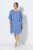 Ulla Popken 848169 Chiffonkleid in A-Linie Hellblau - Midikleider - Midikleider in großen Größen