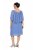 Ulla Popken 848169 Chiffonkleid in A-Linie Hellblau - Midikleider - Midikleider in großen Größen