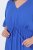 Ulla Popken 848224 Kurzärmliges Maxikleid mit V-Ausschnitt Blau - Maxikleider - Große Größen: Lange Maxikleider