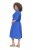 Ulla Popken 848224 Kurzärmliges Maxikleid mit V-Ausschnitt Blau - Maxikleider - Große Größen: Lange Maxikleider