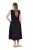 Ulla Popken 848305 Ärmelloses Midikleid mit V-Ausschnitt Schwarz - Midikleider - Midikleider in großen Größen