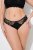 Ulla Popken 848522 Strings mit Spitze 3er-Pack Schwarz - Slips - 