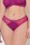 Ulla Popken 848522 Strings mit Spitze 3er-Pack Dunkellila - Slips - 