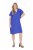 Ulla Popken 848526 Kleid aus Leinenmix mit Taschen Blau - Sommerkleider - Große Größen: Leichte Sommerkleider