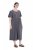 Ulla Popken 848575 Kurzärmliges Maxikleid mit Taschen Anthrazit - Maxikleider - Große Größen: Lange Maxikleider