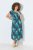 Ulla Popken 848696 Gemustertes Kleid Dunkelblau - Sommerkleider - Große Größen: Leichte Sommerkleider