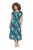 Ulla Popken 848696 Gemustertes Kleid Dunkelblau - Sommerkleider - Große Größen: Leichte Sommerkleider