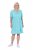 Ulla Popken 848724 Gemustertes Kleid mit Volants Türkis - Kleider - Kleider für jede Größe