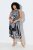 Ulla Popken 848948 Kleid mit Animal-Print Schwarz - Sommerkleider - Große Größen: Leichte Sommerkleider