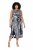 Ulla Popken 848948 Kleid mit Animal-Print Schwarz - Sommerkleider - Große Größen: Leichte Sommerkleider