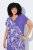 Ulla Popken 849033 Gemustertes Chiffonkleid Flieder - Kleider - Kleider für jede Größe