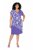 Ulla Popken 849033 Gemustertes Chiffonkleid Flieder - Kleider - Kleider für jede Größe