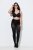 Ulla Popken 849047 Gemusterte Strumpfhose 100 den Schwarz - Strumpfhosen & Socken - 