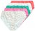 Ulla Popken 849140 Geblümte Slips 5er-Pack Wollweiß - Slips - 