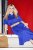 Ulla Popken 849541 Kurzärmliges Hemdblusenkleid mit Tunnelzug Violett - Blusenkleider - 