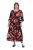 Ulla Popken 849593 Geblümtes Hemdblusenkleid Dunkelblau - Maxikleider - Große Größen: Lange Maxikleider