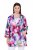 Ulla Popken 849728 Geblümter Blazer aus Leinenmix Weiß - Blazer - Blazer für Frauen in Großgrößen