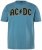 JP1880 849790 AC/DC Classic Logo T-Shirt Türkisblau - Band-T-shirts - Band T-Shirts für große Größen