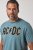 JP1880 849790 AC/DC Classic Logo T-Shirt Türkisblau - Band-T-shirts - Band T-Shirts für große Größen