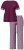 Ulla Popken 849850 Pyjama mit Karomuster Beerenrot - Pyjama/Loungewear - 