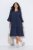 Ulla Popken 849856 Kleid mit Volants Dunkelblau - Midikleider - Midikleider in großen Größen