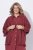 Ulla Popken 849860 Kimono Rostrot - Strickjacken - Strickjacken in großen Größen für Damen