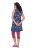 Ulla Popken 849887 Ärmelloses Jerseykleid Dunkelblau - Jerseykleider - 