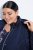 Ulla Popken 849908 Regenjacke Dunkelblau - Jacken - Große Jacken für Damen