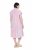 Ulla Popken 849969 Gestreiftes Midikleid mit Volants Rosa - Midikleider - Midikleider in großen Größen