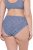 Ulla Popken 850077 Gemusterte Slips 5er-Pack Hellblau - Slips - 
