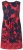 Ulla Popken 850175 Gemustertes Jerseykleid Koralle - Jerseykleider - 