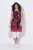 Ulla Popken 850175 Gemustertes Jerseykleid Koralle - Jerseykleider - 