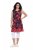 Ulla Popken 850175 Gemustertes Jerseykleid Koralle - Jerseykleider - 