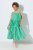 Ulla Popken 850197 Gestreiftes Kleid mit Volants Grün - Sommerkleider - Große Größen: Leichte Sommerkleider