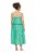 Ulla Popken 850197 Gestreiftes Kleid mit Volants Grün - Sommerkleider - Große Größen: Leichte Sommerkleider