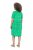 Ulla Popken 850204 Kurzärmliges Jerseykleid mit V-Ausschnitt Grün - Jerseykleider - 