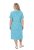 Ulla Popken 850344 Gemustertes T-Shirt-Kleid Türkis - Midikleider - Midikleider in großen Größen