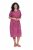 Ulla Popken 850346 Gemustertes Kleid mit V-Ausschnitt Rosa - Midikleider - Midikleider in großen Größen
