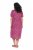Ulla Popken 850346 Gemustertes Kleid mit V-Ausschnitt Rosa - Midikleider - Midikleider in großen Größen