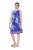 Ulla Popken 850367 Gemustertes Jerseykleid Dunkelblau - Jerseykleider - 