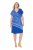 Ulla Popken 850389 Gemustertes Chiffonkleid Blau - Kleider - Kleider für jede Größe