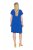 Ulla Popken 850389 Gemustertes Chiffonkleid Blau - Kleider - Kleider für jede Größe