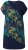 Ulla Popken 850393 Gemustertes Chiffonkleid Dunkelblau - Sommerkleider - Große Größen: Leichte Sommerkleider