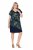 Ulla Popken 850393 Gemustertes Chiffonkleid Dunkelblau - Sommerkleider - Große Größen: Leichte Sommerkleider